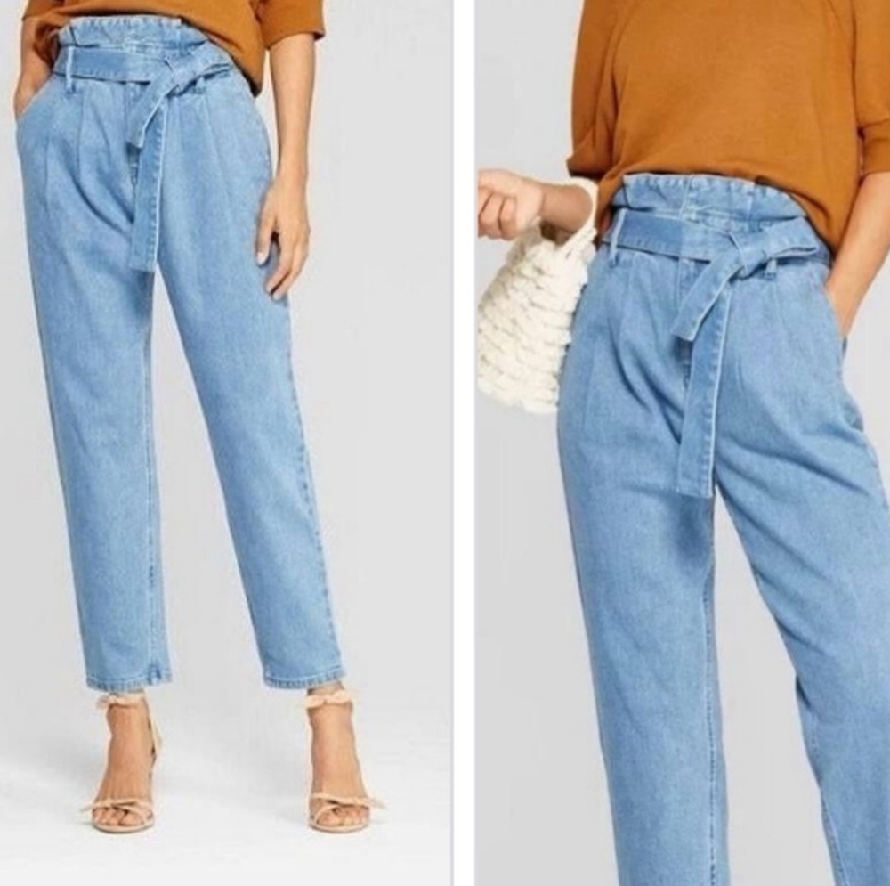 NWT Who What Wear Paper Bag Jeans